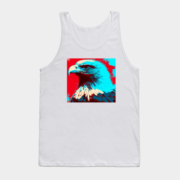 Pop Art Eagle Tank Top by Star Scrunch